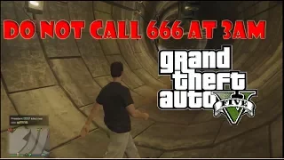 DO NOT CALL 666 AT 3AM!! (GTA V Online) *Creepy* | NKOgames
