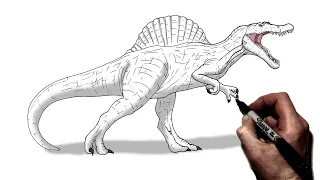 How To Draw Spinosaurus | Step By Step | Jurassic World