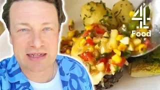 Jamie Oliver Teaches 2 SIMPLE & DELICIOUS Dinner Options from Home! | Keep Cooking and Carry On