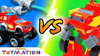 Robot Blaze vs. Firefighter Blaze! #2 | Blaze and the Monster Machines Toys | Toymation