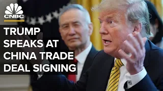 President Trump speaks at the China phase one trade deal signing – 1/15/2020