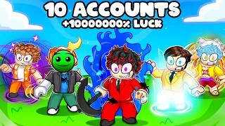 Rolling on 10 Accounts for Abyssal Hunter Breakthrough in ROBLOX SOL'S RNG! | Day 1