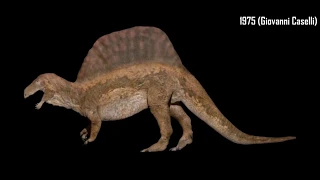 Morphing history (Spinosaurus 1975-2020)