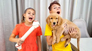 Reto de 24 horas para niños en un autobús de peluquería canina | Vania Mania ESP