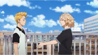 Mikey shakes hands with Takemichi, Mikey thanks Takemichi english dub (Tokyo Revengers)