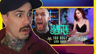 Anastasia Sereda & Alex Terrible | Suicide Silence - You Only Live Once | (Reaction)