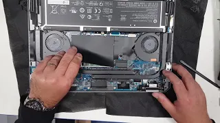 Disassembly HP ZBook Studio G5 2ZC51EAR - upgrade RAM, replace NVME SSD, battery