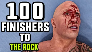 WWE 2K23 - 100 Finishers To The Rock!
