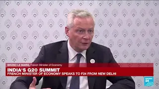 French Finance Minister Bruno Le Maire speaks with FRANCE 24 from the G20 in India • FRANCE 24