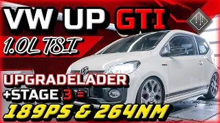 VW UP GTI 1.0 TSI TurboUpgrade | Software Stage 3 - Dyno - 100-200km/h | mcchip-dkr