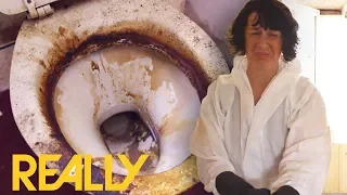 Cleaners Tackle A Messy Caravan With A Toilet "From Hell" In Less Than 24 Hours | Call The Cleaners