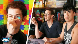 Can 4 Guys Beat A Puzzle Master?!