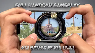 iPhone XS Max PUBG Mobile Full Handcam Gameplay🔥 | PUBG/BGMI TEST in 2024 After Update!❤