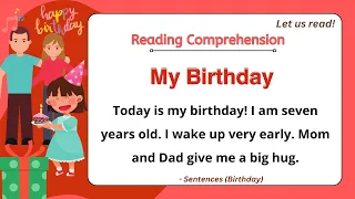 GRADE 1-3 Reading Comprehension Practice I My Birthday I Let Us Read! I with Teacher Jake