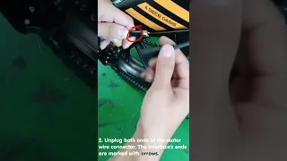 (E bike Troubleshooting) -Connect the Motor Wires to Ensure Continuous Normal Operation of the Motor