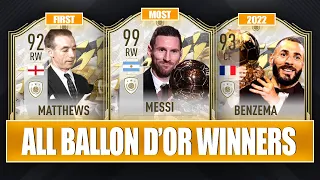 🎉 ALL BALLON D'OR WINNERS IN HISTORY (1956-2022)!💥 FT. Messi, Benzema?,...