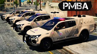 POLICIAIS DA PETO CONFRONTAM GRUPO FORTEMENTE ARMADO | GTA V PMBA | GTA 5 POLICIAL