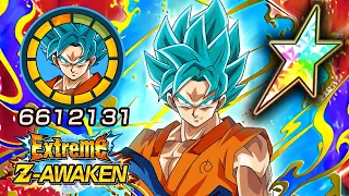 100% EZA AGL SSB GOKU [LEVEL 10 LINKS] + STICKER EFFECT! Dragon Ball Z Dokkan Battle