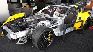 2019 C7 Corvette Z06 Bare Chassis See Through Cutaway at SEMA