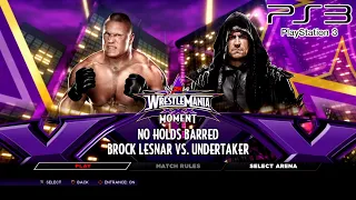 WWE 2K14 PS3 - Brock Lesnar VS Undertaker - Defeat The Streak [2K][mClassic]