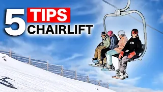 5 Tips for Riding the Chairlift - Beginner Snowboarding