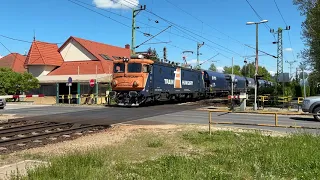 Train Hungary “Csaurusz” halad gabona teherrel Balatonmáriafürdőn.