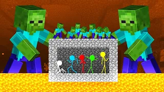 Stickman VS Minecraft: Mutant Zombie Apocalypse - AVM Shorts Animation