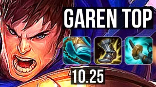 GAREN vs VAYNE (TOP) (DEFEAT) | 2.2M mastery, 6 solo kills, 700+ games | KR Diamond | v10.25