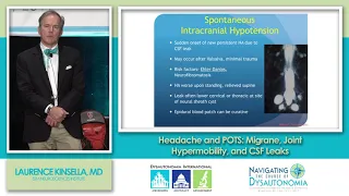 Headache and POTS: Migraine, Joint Hypermobility & CSF Leaks