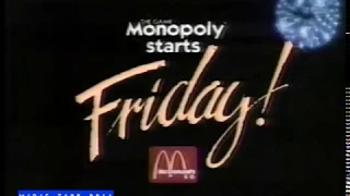 McDonald's "Monopoly Is Back" Commercial - 1988