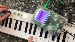 Cv pitch gate gameboy (LSDJ gate + circuit bending pitch)