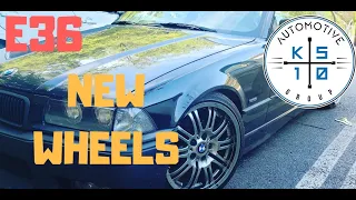 How to fit bmw e46 m3  wheels on a bmw e36