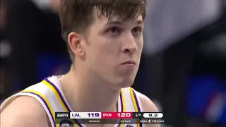 Los Angeles Lakers vs Philadelphia 76ers WILD ending