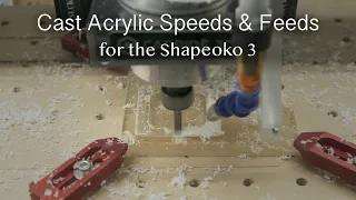 Acrylic Speeds & Feeds for Shapeoko - #MaterialMonday