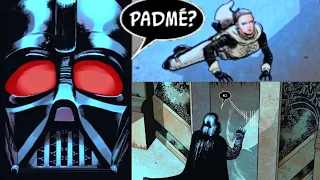 DARTH VADER GETS TO PADME'S CORPSE AND ENTERS HER TOMB(CANON) - Star Wars Comics Explained