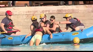 Henderson fire crews conduct swift water rescue training at Cowabunga Bay