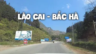 Drive to explore on the road from Lao Cai City to Bac Ha, Laocai, Vietnam