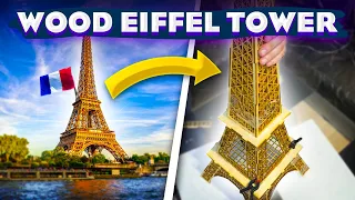 Big Eiffel Tower made of Wood