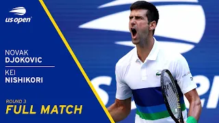 Novak Djokovic vs Kei Nishikori Full Match | 2021 US Open Round 3