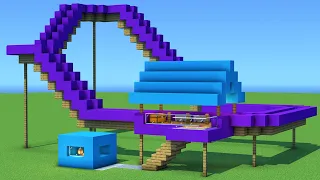 Minecraft Tutorial: How To Make A Roller Coaster  "Fair Part 15"