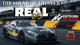 ¿El sonido de motor más realista? | Real Vs. Sim Racing | Mercedes AMG GT3
