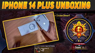 iPhone 14 Plus Unboxing and Bgmi Conqueror Gameplay 🔥