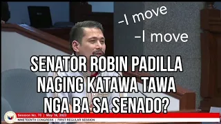 Senator Robin Padilla joke nga Lang ba sa senado?