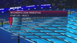 Women's 50 Freestyle Heat 3 - 2021 U.S. OLYMPIC TEAM TRIALS WAVE I