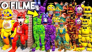 ANIMATRONICS MOVIE VS TODOS OS ANIMATRONICS GOLDEN FREDDY, FREDDY, CHICAS, BONNIE... (O FILME 30)