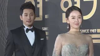 2017 KBS 연기대상, 황금빛 커플 박시후(Park Si Hoo)-신혜선 (현장)