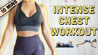 10 Mins INTENSE Chest Workout | BEGINNERS TO ADVANCED