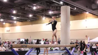 Morgan Langseth 2nd Beam 2015 Region 1 Wildfire Gymnast Level 8