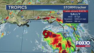 Tropical Storm Sally discussion with Meteorologist Matt Barrentine  - Sunday 5:30 pm