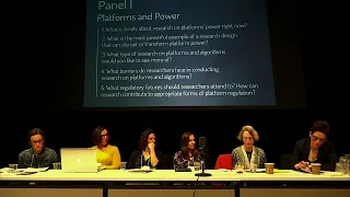 CNMAP Symposium 2019 Panel: Platforms and Power